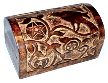 4.75" x 8" Raven/ Pentagram Chest (image for) 4.75" x 8" Raven/ Pentagram Chest